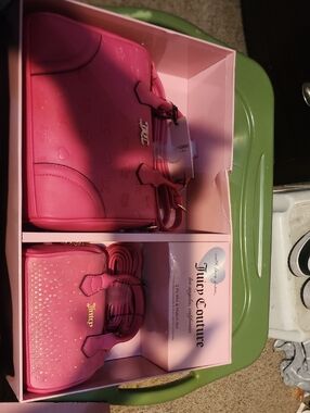 Juicy Couture Bright Pink Mini Satchel & Crossbody Set